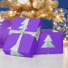 Snow Trees Elegant Winter Cadeaupapier