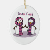 Snow Twins Girls Keramisch Ornament (Rechts)