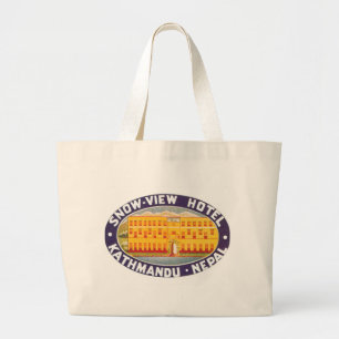 Snow Uitzicht Hotel Kathmandu Nepal Grote Tote Bag