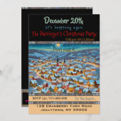 Snow Villages Laya Kerstfeest Uitnodiging (Voorkant / Achterkant)