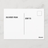 Snow Weasel op rots Briefkaart (Achterkant)