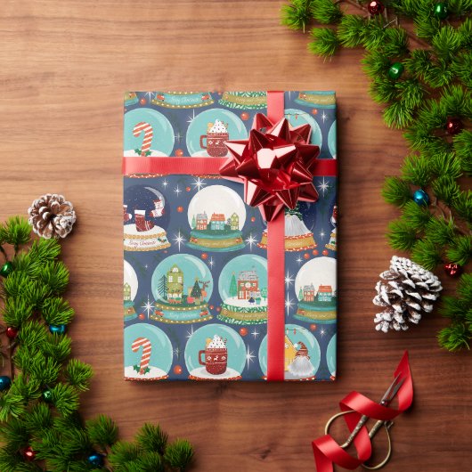 Snow Wereldbol Christmas Gnome Gingerbread House D Cadeaupapier (Feestdagen Geschenken)