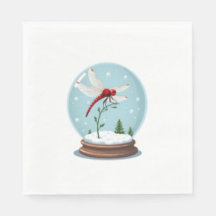 Snow Wereldbol Dragonfly Servet