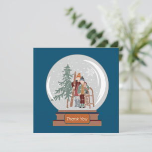 Snow Wereldbol Kerstmis Hartelijk dank