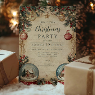 Snow Wereldbol Wonderland Christmas Kaart