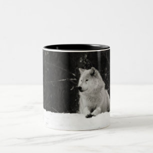 Snow Wolf Tweekleurige Koffiemok