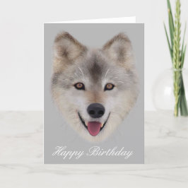 Snow Wolf Verjaardag Kaart