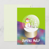 Snow World Postal Card Feestdagenkaart (Voorkant / Achterkant)