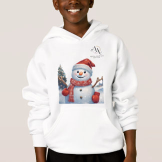 SnowAce Boys' Winter Hoodie - Feestelijk en