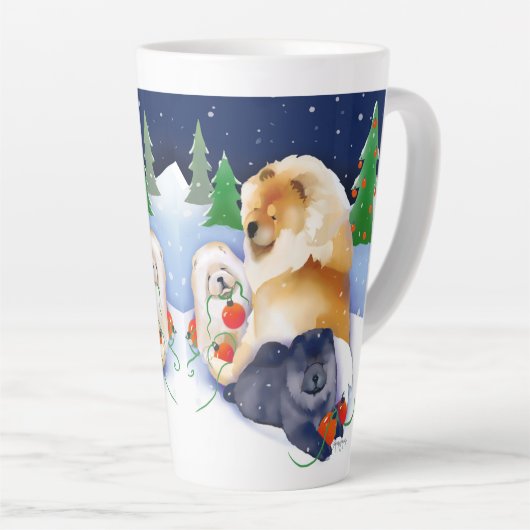 SNOWBABIES Chow 2020 Mug de vacances (Angle droit)