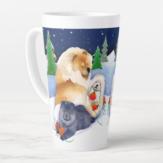 SNOWBABIES Chow 2020 Mug de vacances (Angle gauche)