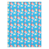 Snowball and Snowman Blue 2 Tafelkleed (Voorkant)