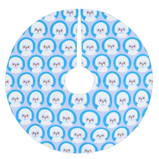 Snowball de Bichon Frise Kerstboom Rok (Voorkant)