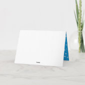 Snowball en Snowman Blue Kaart (Achterkant)