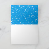 Snowball en Snowman Blue Kaart (Binnen)