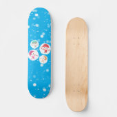Snowball en Snowman Blue Skateboard (Voorkant)