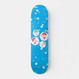 Snowball en Snowman Blue Skateboard