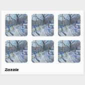 Snowball Fight 2007 Vierkante Sticker (Vel)