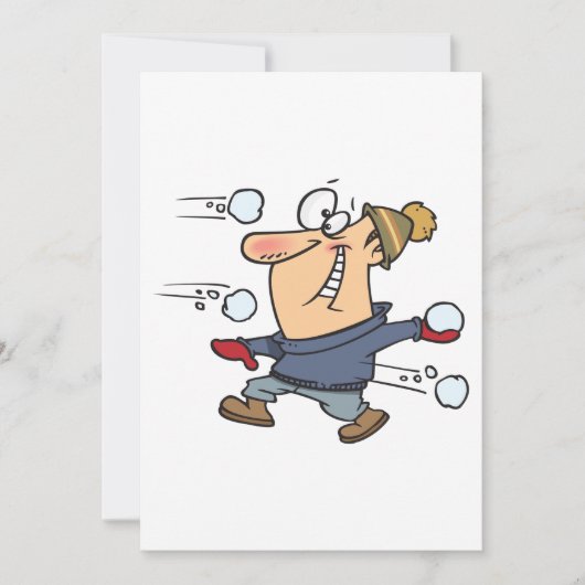 Snowball Fight Kaart (Voorkant)
