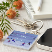 Snowball Fight Sleutelhanger (Voorkant Rechts)