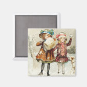 Snowball Girls Magnet Magneet (Voorkant / Achterkant)