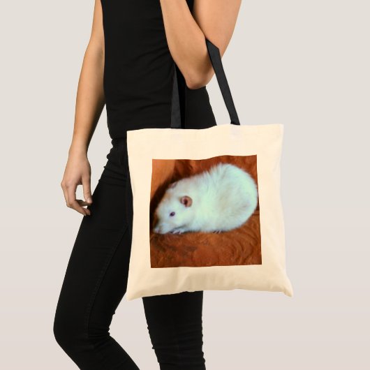 Snowball White Rat Canvas tas (Voorkant (product))