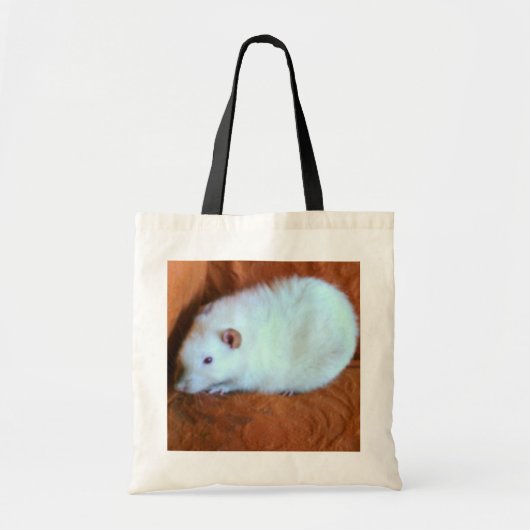 Snowball White Rat Canvas tas (Voorkant)