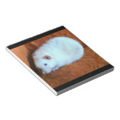 Snowball White Rat Notepad Notitieblok (Schuin)
