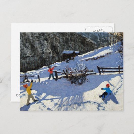 Snowballers Zermatt Briefkaart (Voorkant / Achterkant)