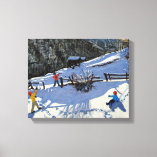Snowballers Zermatt Canvas Afdruk