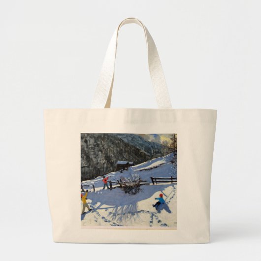 Snowballers Zermatt Grote Tote Bag (Voorkant)