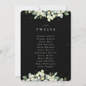 Snowberry+Eucalyptus Numéro de table Carte de sièg (Dos)