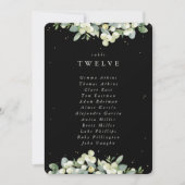 Snowberry+Eucalyptus Numéro de table Carte de sièg (Devant)