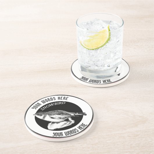 Snowbird Custom Sandstone Dragon Dessous de verre (Côté)