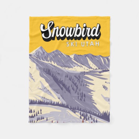 Snowbird Ski Area Winter Utah Fleece Deken (Voorkant)