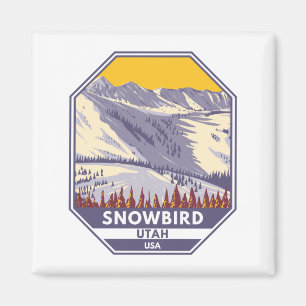 Snowbird Ski Area Winter Utah Magneet