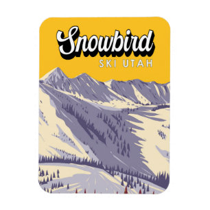 Snowbird Ski Area Winter Utah  Magneet