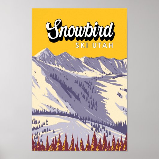 Snowbird Ski Area Winter Utah Poster (Voorkant)