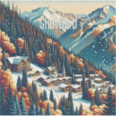 Snowbird Utah 3 inch Vinyl Sticker (Voorkant)