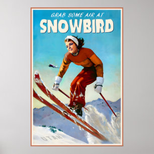 Snowbird Utah Marilyn Monroe Affiche de Voyage Was
