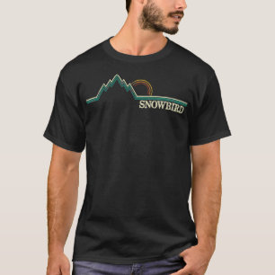 Snowbird Utah Retro Adventure Skiing Snowboard T-shirt