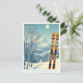 Snowbird Utah ski vacances retro Carte postale (Debout devant)