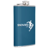 Snowbird Utah Snowboarder Heupfles (Rechts)