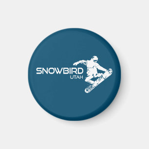 Snowbird Utah Snowboarder Magneet