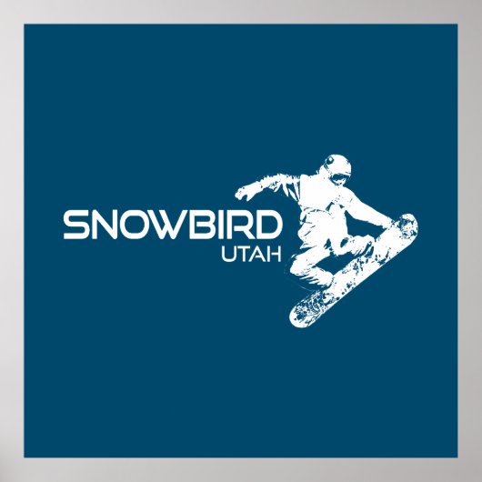 Snowbird Utah Snowboarder Poster (Voorkant)