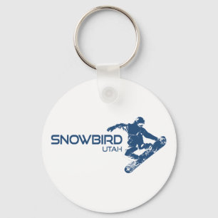Snowbird Utah Snowboarder Sleutelhanger