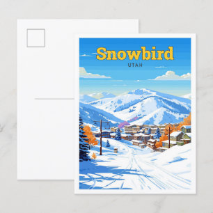 Snowbird Utah USA Reizen  Illustratie Briefkaart