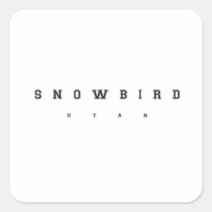 Snowbird Utah Vierkante Sticker