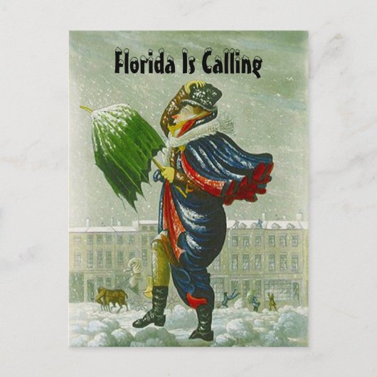 SNOWBIRD'S ANNOUNCEMENT WINTER ADDRESS BRIEFKAART (Voorkant)