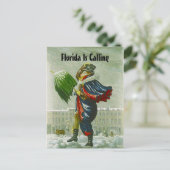 SNOWBIRD'S ANNOUNCEMENT WINTER ADDRESS BRIEFKAART (Staand voorkant)